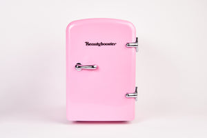 Pink skincare fridge