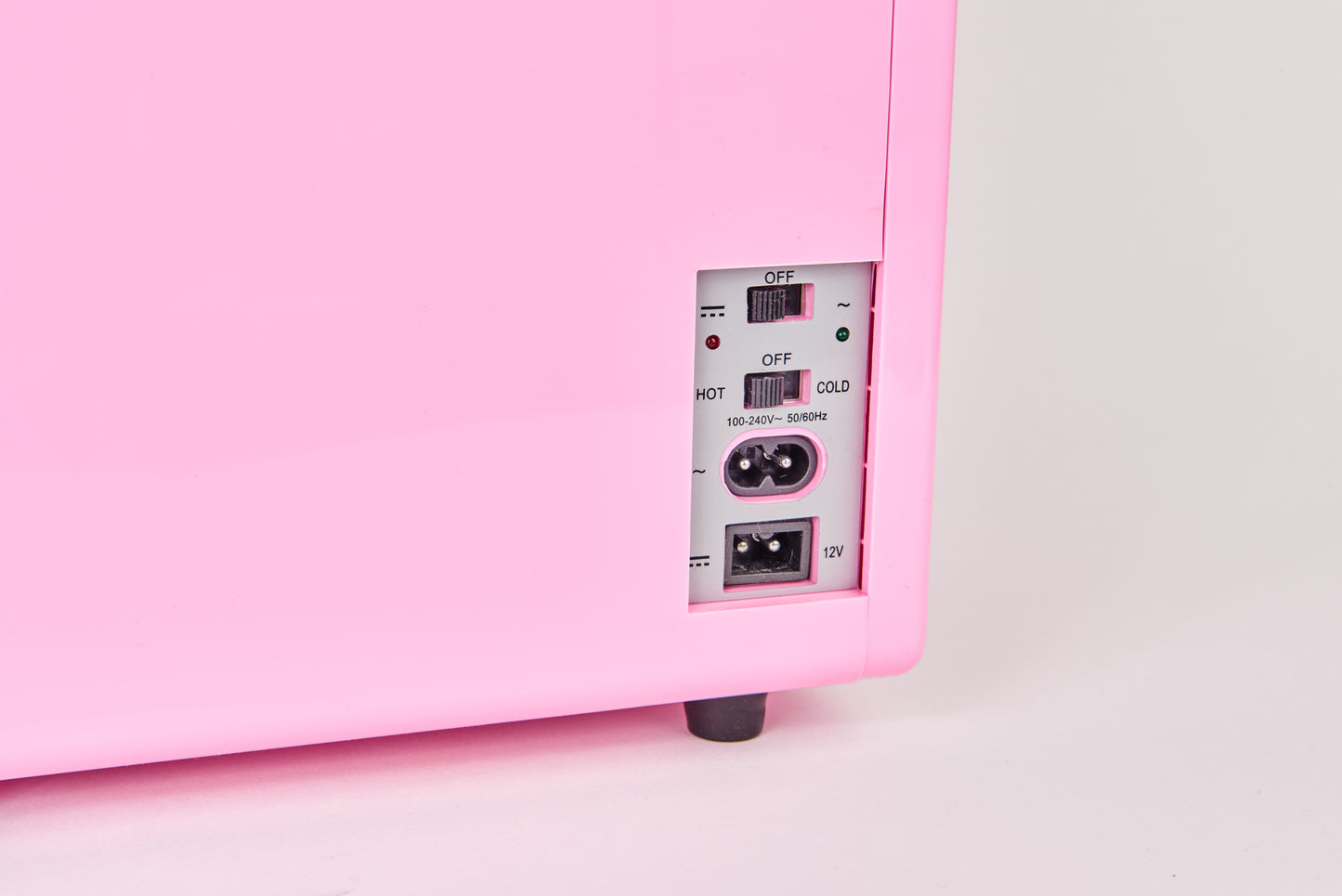 Pink skincare fridge
